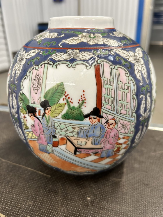 Image 1 of Grote gemberpot uit Qing dynastie 1880-1920