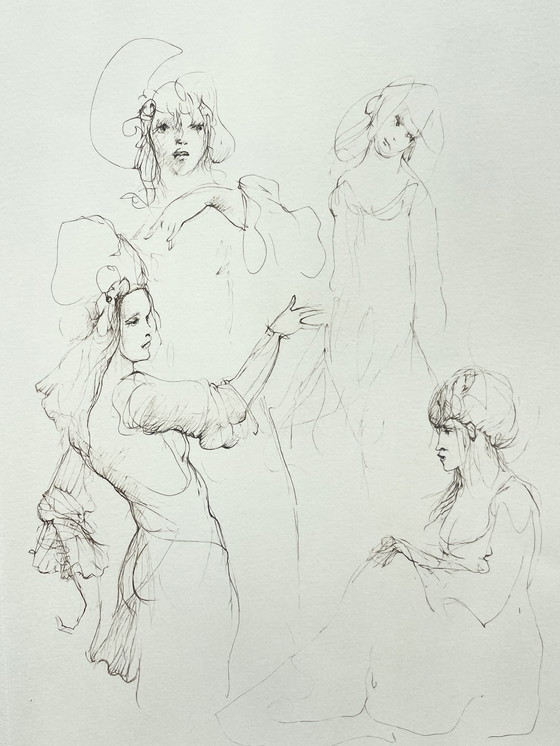 Image 1 of Leonor Fini, Rare Lithograph on Arches Paper, Circa 1980