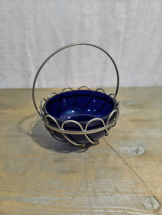 Image 1 of BonBon schaaltjes  Suiker schaaltjes  Cobalt Glas