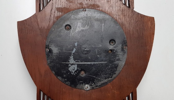 Stazione meteorologica barometro Art Nouveau/Art Deco – Karel van Buren, Vetro, Legno (photo 12 of 21)