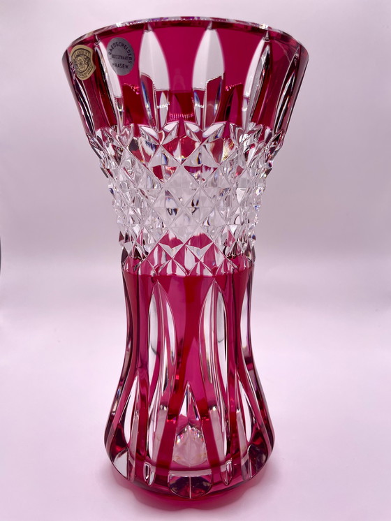 Image 1 of Jarrón de cristal de Val Saint Lambert