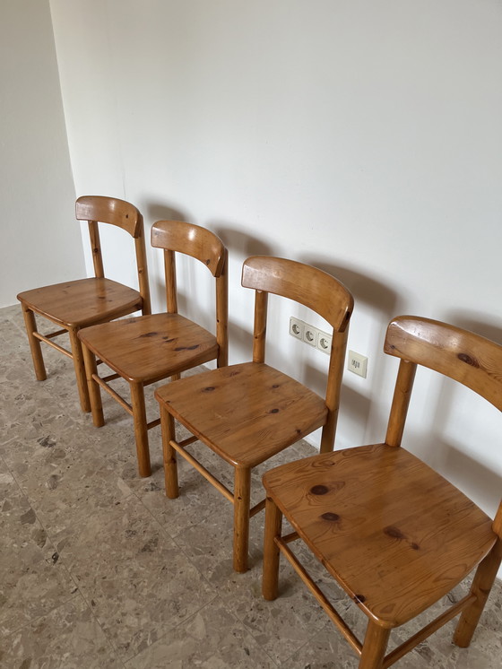 Image 1 of Originele Rainer Daumiller stoelen gemaakt van massief grenenhout.