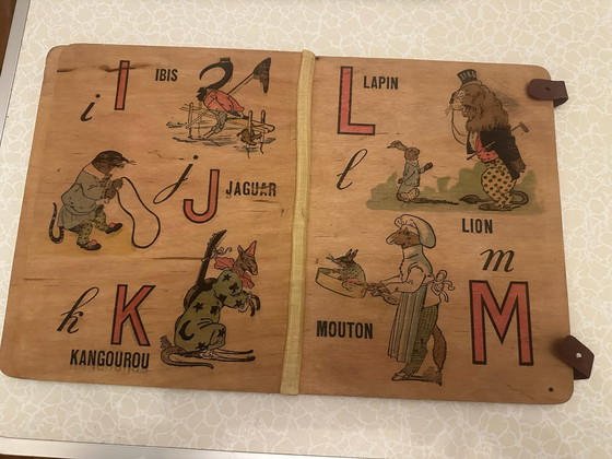 ABC Comique – R. Candide – Nilsson Paris vers 1900 – Abécédaire sur bois – Livres d'art, Cuir (photo 5 of 14)