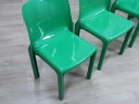 Set of 4 Selene vintage green chairs by Vico Magistretti, ARTEMIDE 1970s