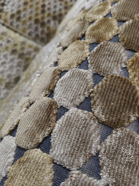 Image 1 of Canapé modulaire vintage, motif à écailles des années 70