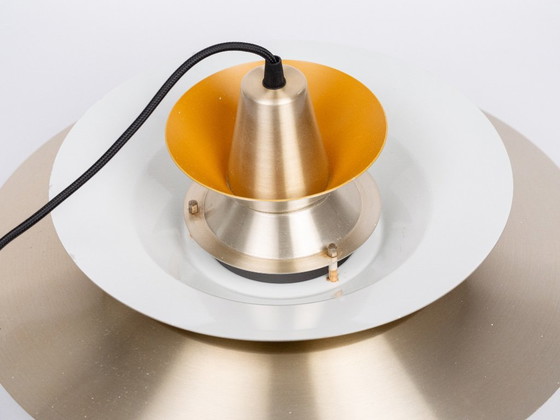 Vintage Swedish Pendant Lamp by Carl Thore, 1960s, Scandinavian Mid-Century – Granhaga, Aluminium (photo 6 of 14)