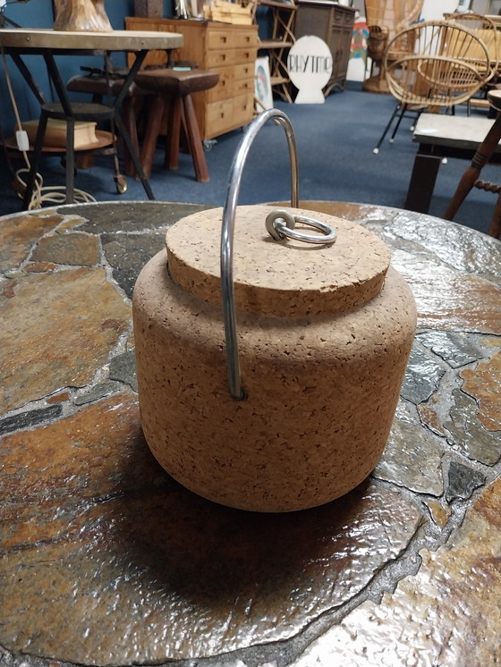 Image 1 of 1 x 1970's Cork Ice Bucket. Signe Persson Melin BodalNova Sweden