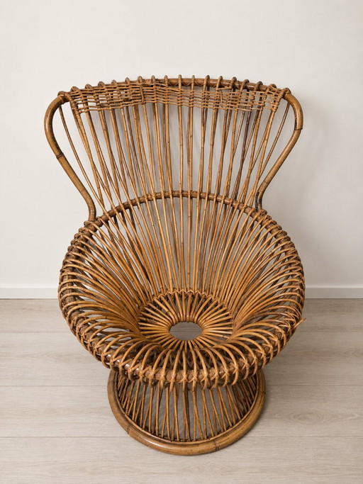 Fauteuil lounge Margherita vintage – Bonacina, Rattan (photo 2 of 18)