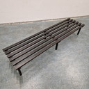 Vintage Lattenbank Bankje Teakhout Jaren 60 Jaren 70