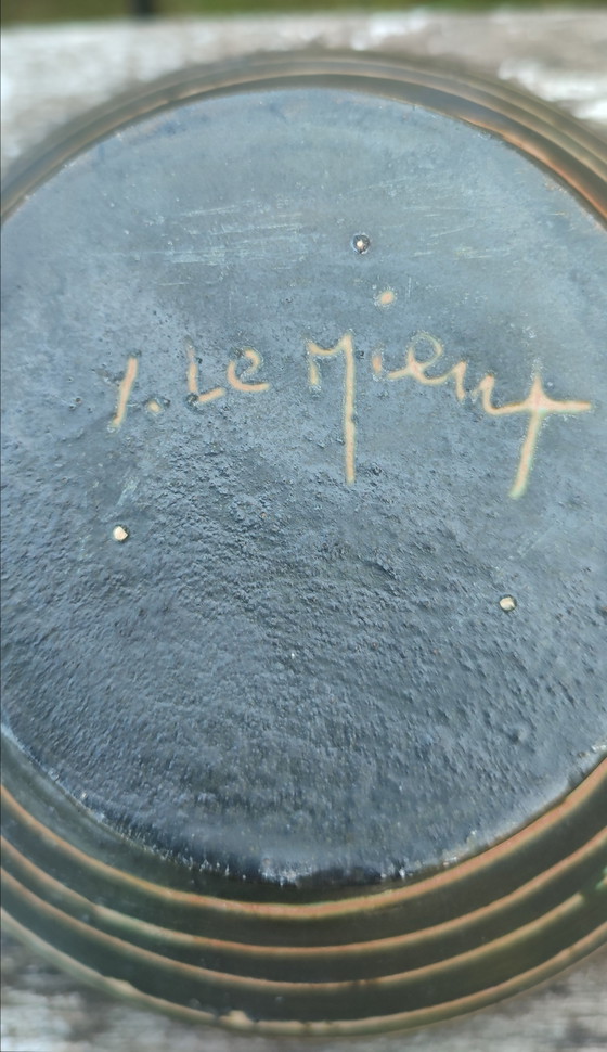 Image 1 of Coupelle vintage céramique signée Y. Le Mieux années 60-70