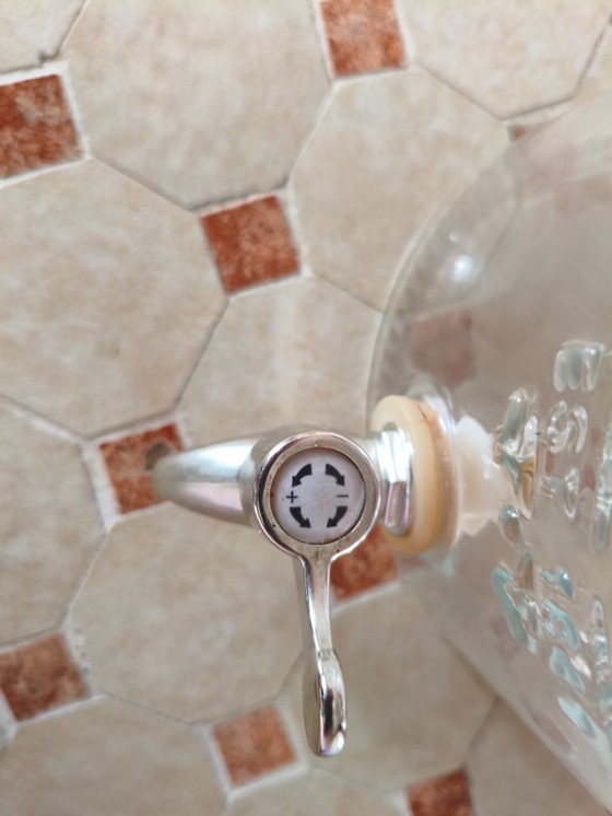 Image 1 of Distributore di bevande in vetro vintage XL da 10 litri