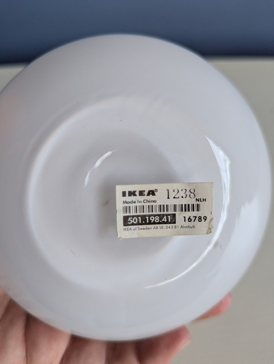 Image 1 of Vintage IKEA white glass vase - Salong series