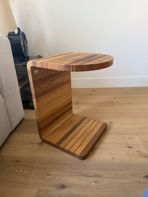 Table d'appoint coulissante Leolux Voici en bois massif