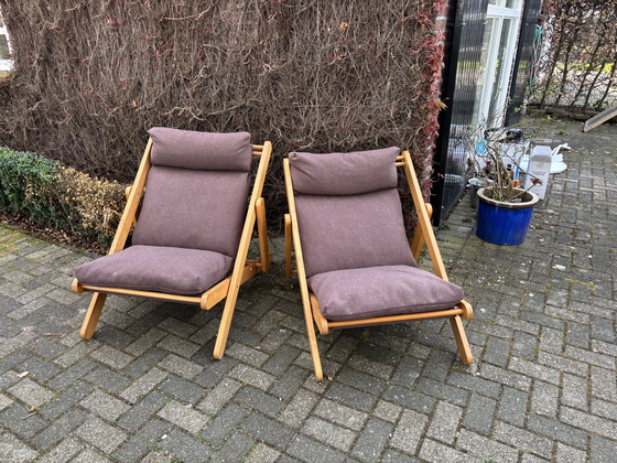 Image 1 of Kon Tiki stoelen set van Gillis Lundgren voor IKEA 