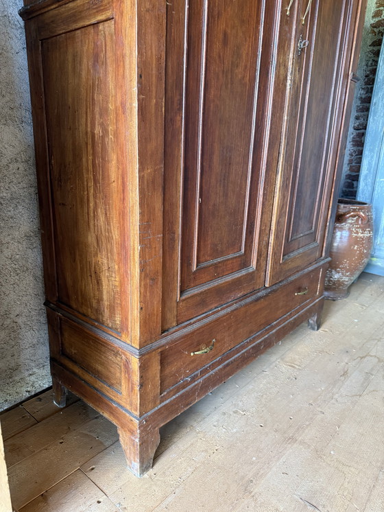 Image 1 of Armadio rustico italiano in legno primi 900