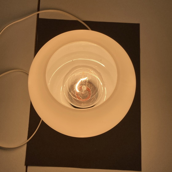 Image 1 of Table lamp white opaline glass vintage 70'S italian work