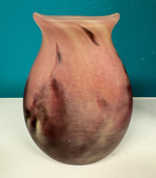Antique French Art Nouveau Glass 'Vase Boule' – Curated by Legras (ca. 1900–1920)