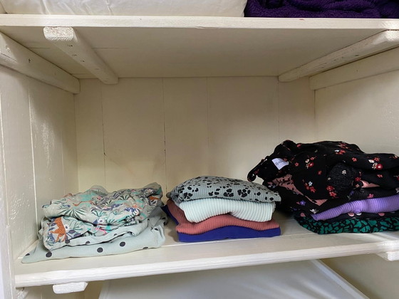 Image 1 of Kast Loods 5 wit hout - kledingkast, boekenkast, servieskast