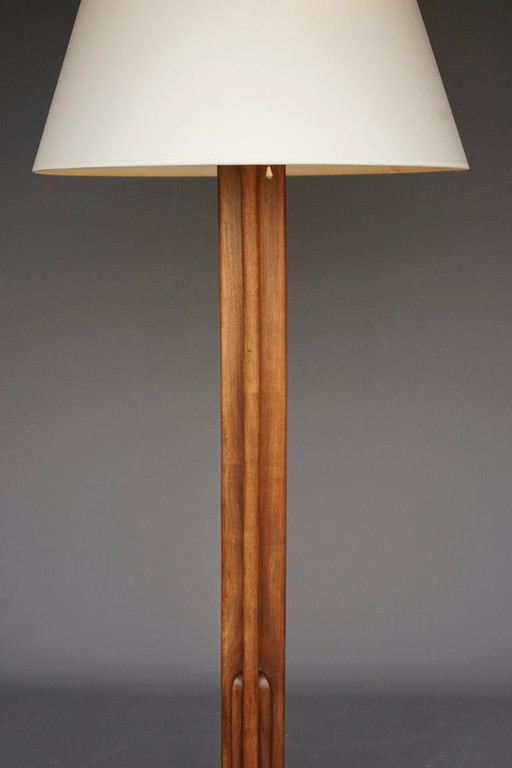 Monumentale Amsterdamse School, Art Deco staande lamp uit de jaren 30