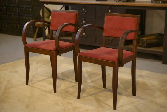 Paire de Fauteuils Bridge années 60 – Velours, Vintage (photo 9 of 9)