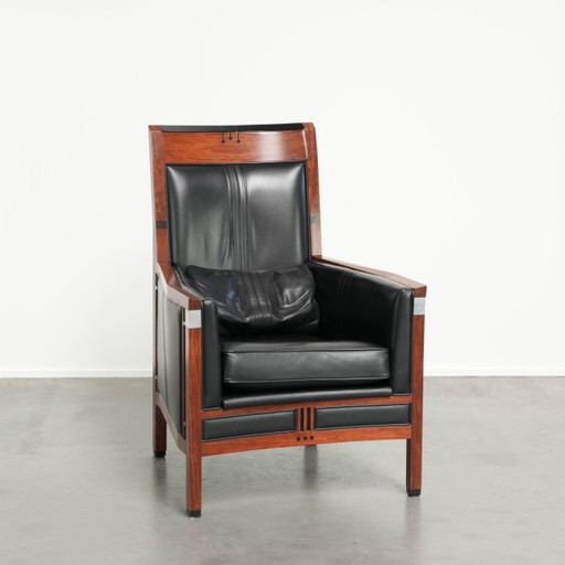 Fauteuil design Art Déco en cuir de vachette par Schuitema de la série Decoforma avec un look intemporel