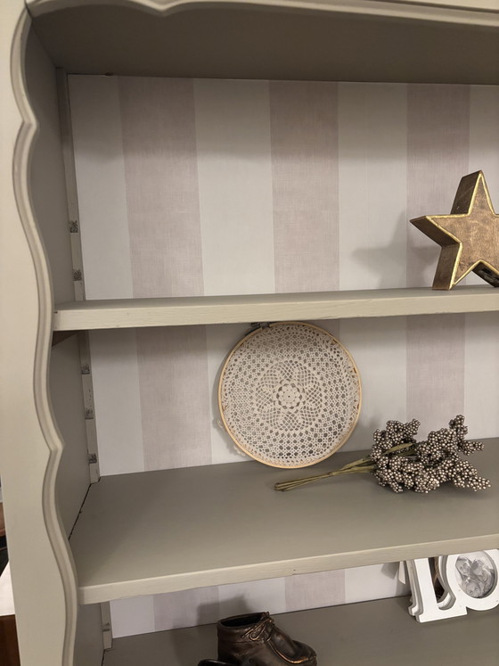 Vintage Brocante Boekenkast / Kast – Boekenkasten, Wood (photo 3 of 5)