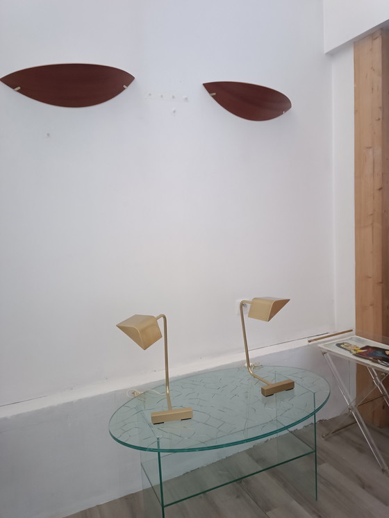 Image 1 of Par de lámparas de contrapeso de Cedric Hartman, década de 1960