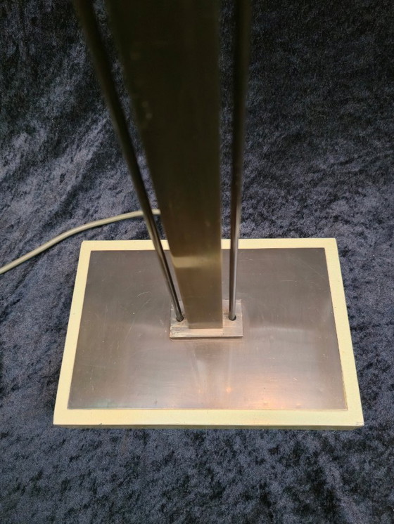 Image 1 of Lampadaire en laiton Deknudt, style Art déco, lampe en forme de coquillage