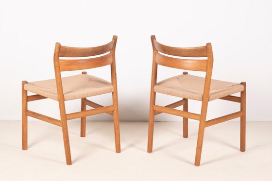 Image 1 of 4x Børge Mogensen BM1 Silla de comedor de roble, años 50 Dinamarca