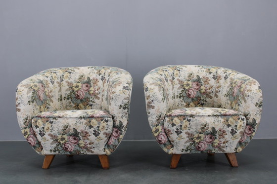 Image 1 of 1940er Jahre Paar Clubsessel, Tschechoslowakei