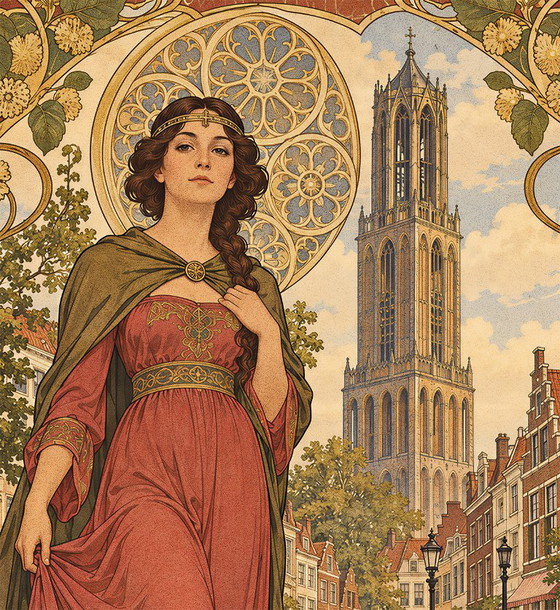 UTRECHT | Poster Art Nouveau Jugendstil Stile Mucha | – Decorazioni murali, Carta (photo 5 of 5)
