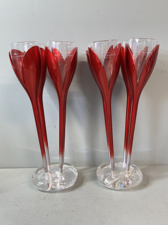 Moët & Chandon Champagneglazen - Set van 8 – Tafelaccessoires, Glass, Plastic (photo 13 of 15)