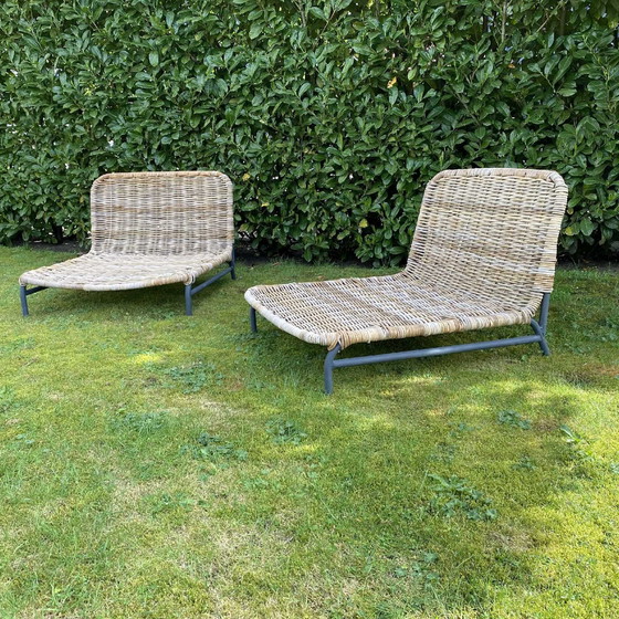 Image 1 of Outdoor-Lounge-Sessel aus Rattan (Eigenmarke, 2er-Set)