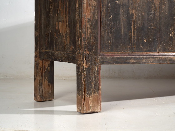 Buffet bas ancien style wabi sabi (c.1900) #24, Bois, Fer, Noir (photo 45 sur 57)