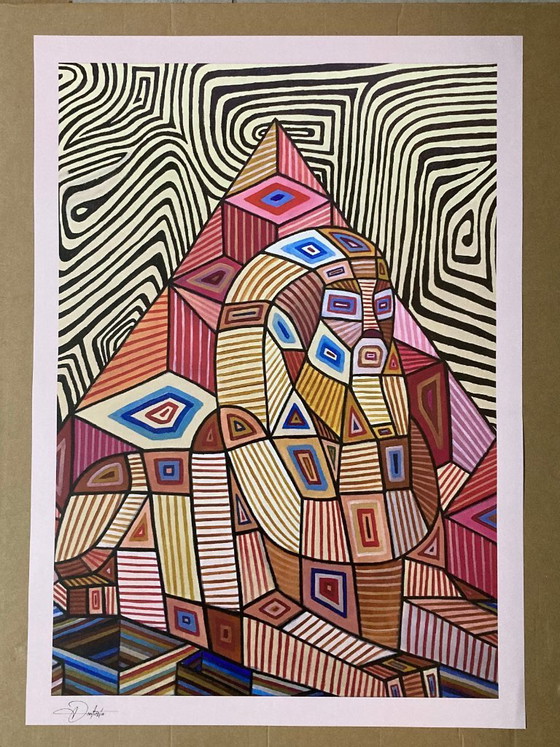 Image 1 of Don Kosta, kunstprint in beperkte oplage op 200 grams papier - Sphinx