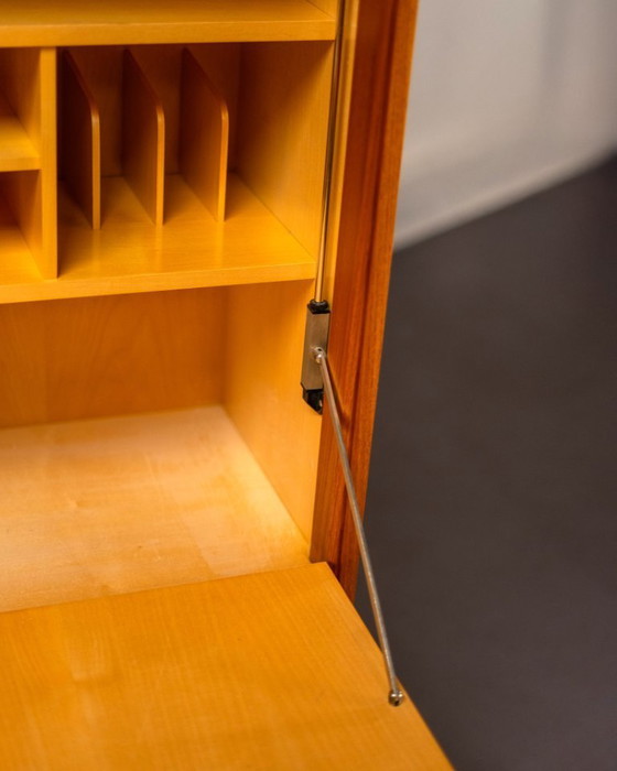 Image 1 of Mobiletto scrittoio in teak e acciaio cromato di Franz Meyer Möbel, Germania, anni '60