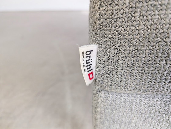 Image 1 of Brühl Moule taburete grande Otomano reposapiés Reposapiés gris