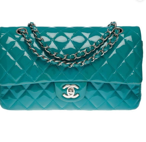 Borsa CHANEL Timeless/Classique in Cuir Bleu - 1012835