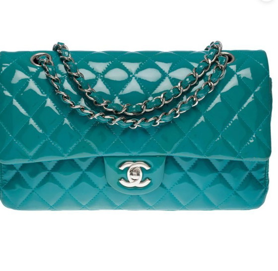 Image 1 of Borsa CHANEL Timeless/Classique in Cuir Bleu - 1012835