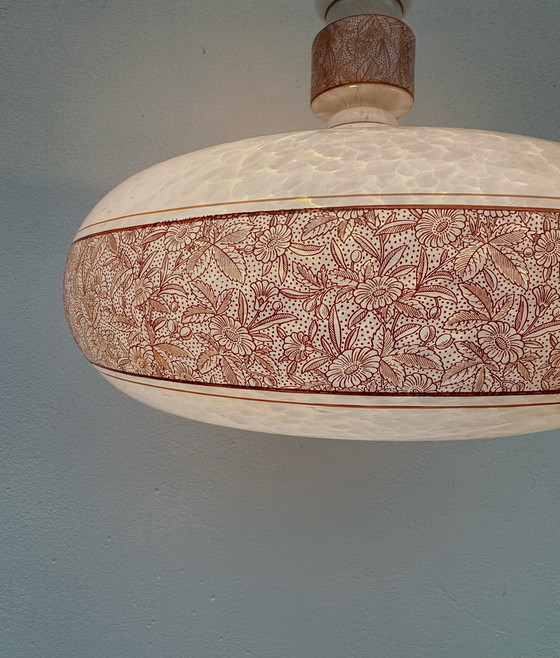 Image 1 of Lampadario in vetro Art Déco dalla Cecoslovacchia