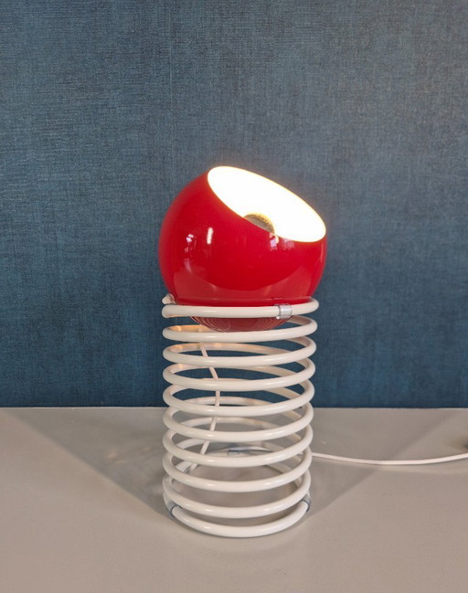 Vintage-Tischlampe – Spirale im Weltraumzeitalter-Stil – 1970er Jahre