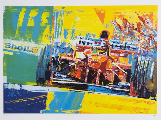 Image 1 of Uli Hack Kunstdruck, Siebdruckmotiv Ferrari F399 von 1999 Limited