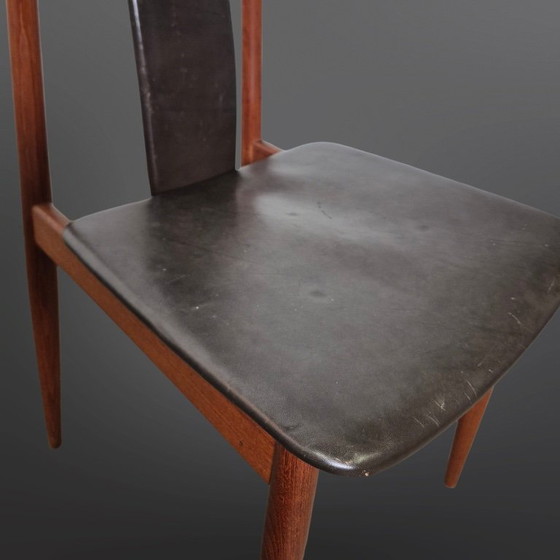 Image 1 of Juego de 4 sillas de comedor de mediados de siglo, Dinamarca, década de 1960