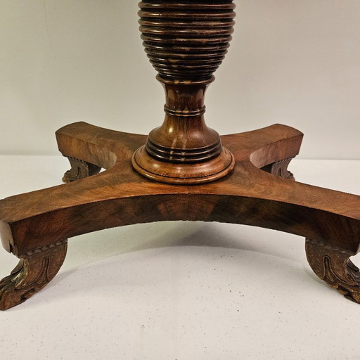 🪑 Antique English mahogany playing table – with refined finish