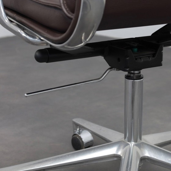 Image 1 of Una Leather Office Chair by ICF, Italy, 1990s