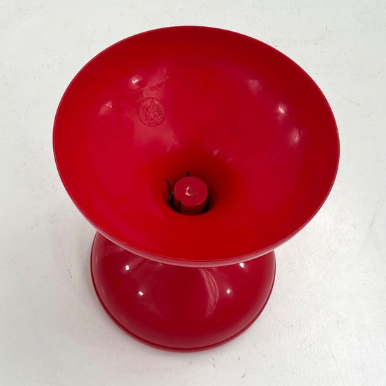 Image 1 of Red Americano Space Age Stool from Biemme Bologna, 1970s