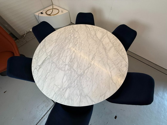 Image 1 of Table de salle à manger en marbre Eero Saarinen Knoll, années 1960