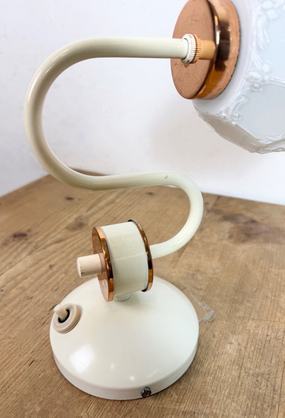 Image 1 of Vintage Wall Light with Milk Glass from Drukov, 1960s