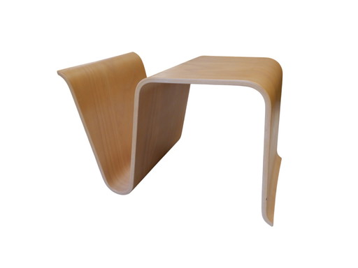 Curved Wooden Side Table