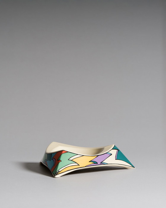 Image 1 of Dorothy Hafner per Rosenthal, posacenere triangolare "Flash", inutilizzato in scatola originale, Germania, anni '80